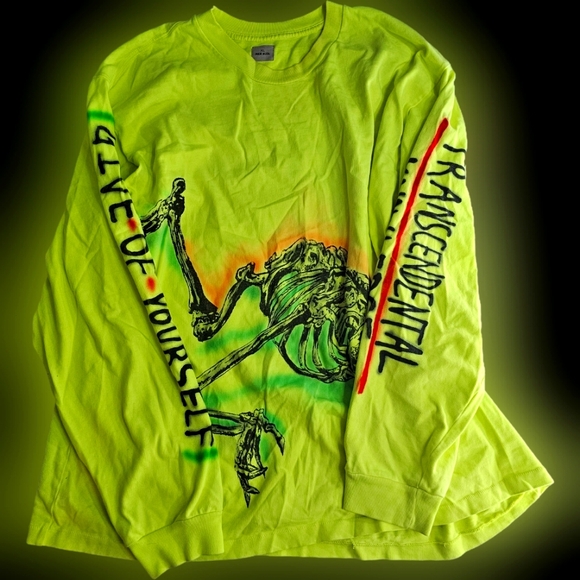 Yeezy Wes Lang Skeleton Long Sleeve T Shirt XL - Picture 1 of 6